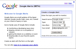 google alerts Google Alerts
